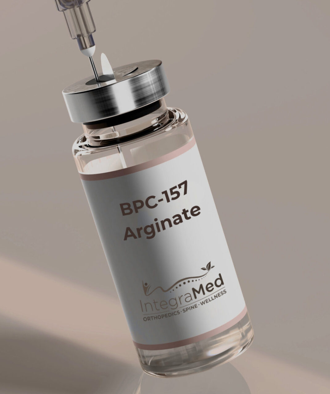 BPC-157 peptide injection vial with arginate – pharmaceutical-grade healing peptide for injury recovery and inflammation support